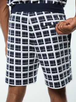 Damarindo Check Short- Maritime Blue