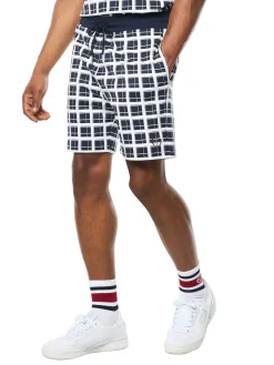 Damarindo Check Short- Maritime Blue
