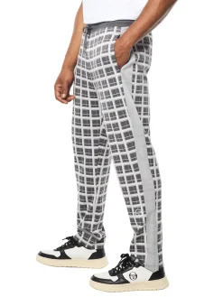 Damarindo Check Track Pant- Quiet Grey