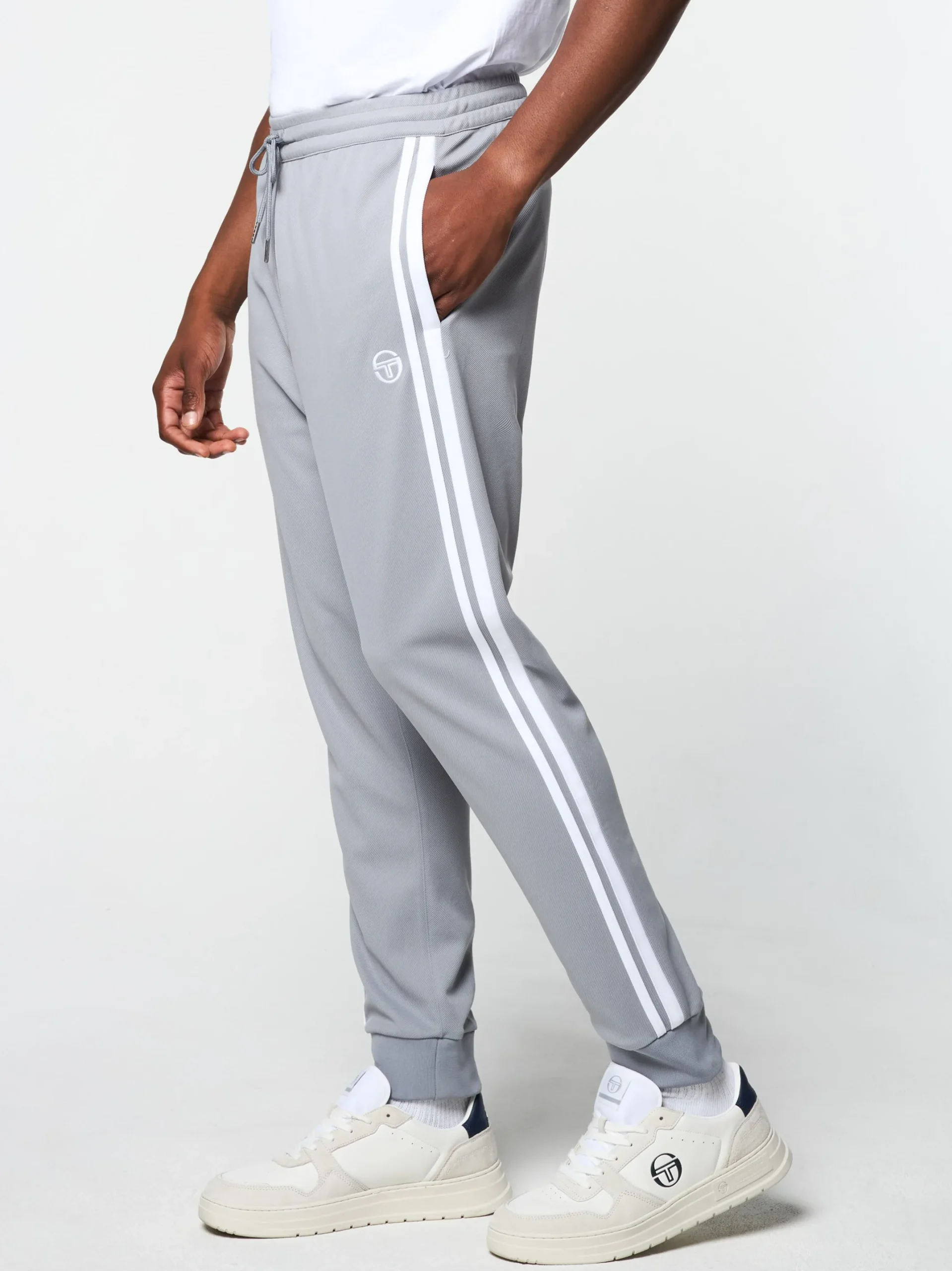 Damarindo Track Pant Archivio- Sleet/ White