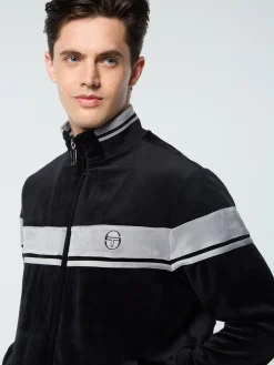 Damarindo Velour Track Jacket- Black Beauty