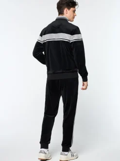 Damarindo Velour Track Jacket- Black Beauty