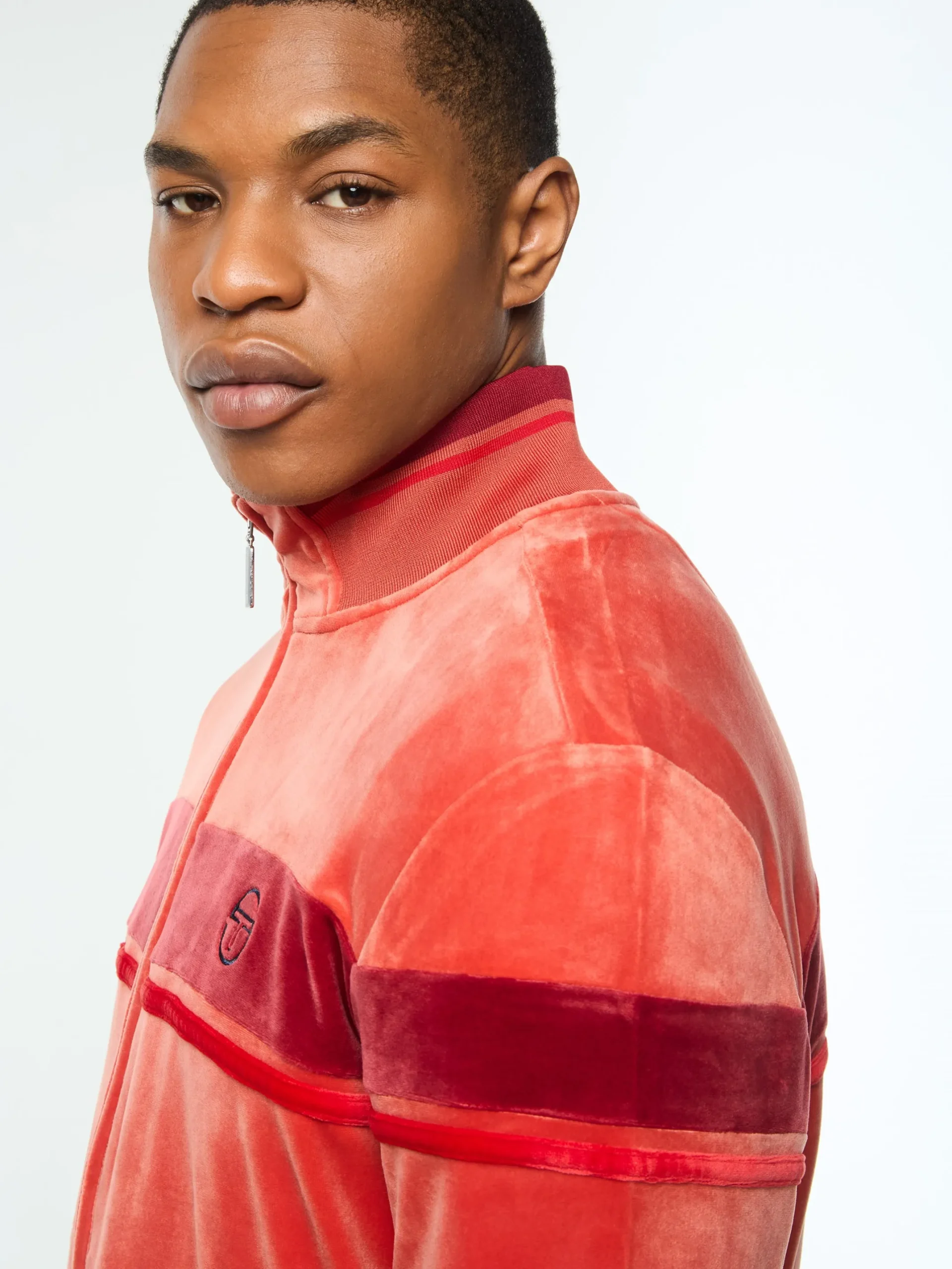 Damarindo Velour Track Jacket- Hot Sauce