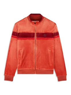 Damarindo Velour Track Jacket- Hot Sauce