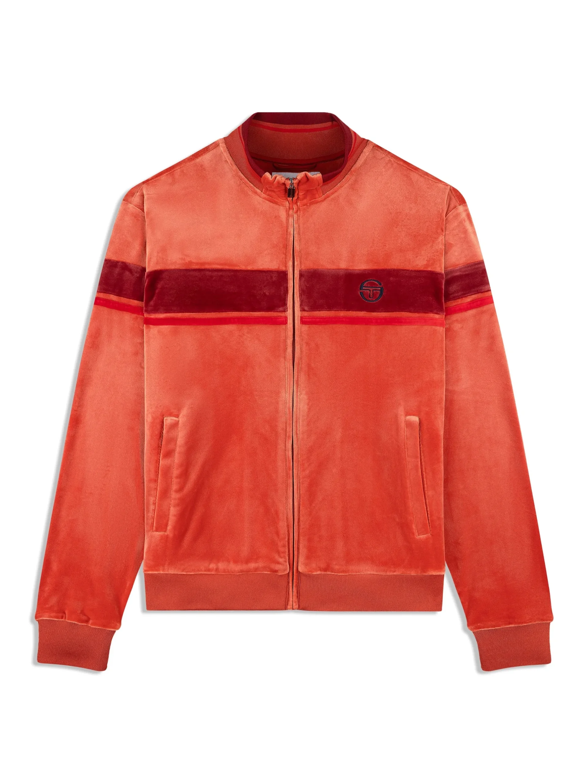 Damarindo Velour Track Jacket- Hot Sauce