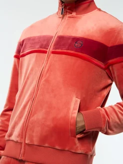 Damarindo Velour Track Jacket- Hot Sauce