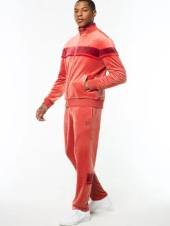 Damarindo Velour Track Jacket- Hot Sauce