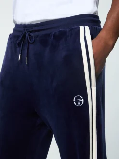 Damarindo Velour Track Pant- Maritime Blue