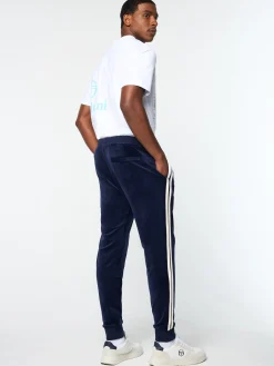 Damarindo Velour Track Pant- Maritime Blue