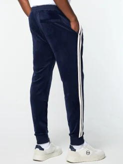 Damarindo Velour Track Pant- Maritime Blue