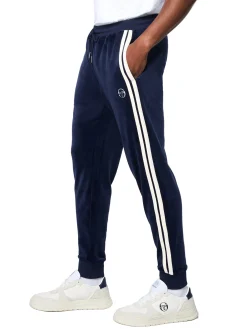 Damarindo Velour Track Pant- Maritime Blue