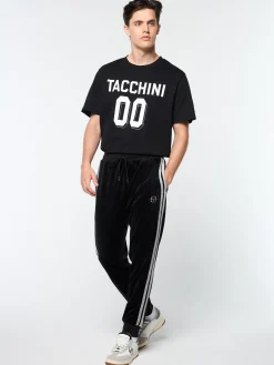 Damarindo Velour Track Pant- Black Beauty