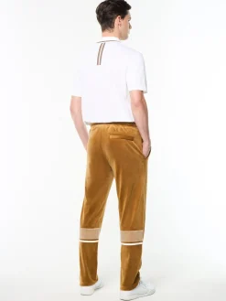 Damarindo Velour Track Pant- Bronze Brown