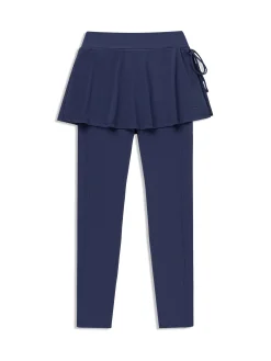 Delfina Leggings w/Skirt- Maritime Blue