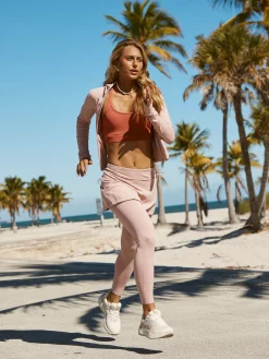 Delfina Leggings w/Skirt- Pale Mauve