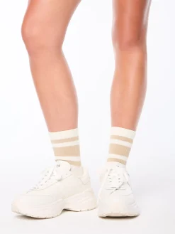 DI Base Logo Sock-Gardenia