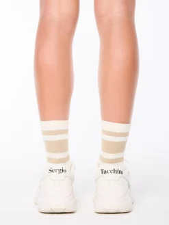DI Base Logo Sock-Gardenia