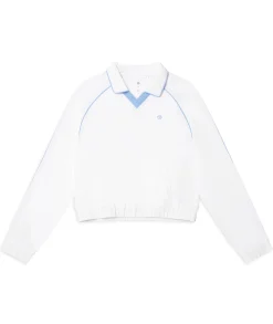 Doni Long Sleeve Polo-Brilliant White