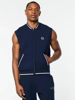 Enzo Knit Vest- Maritime Blue