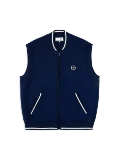 Enzo Knit Vest- Maritime Blue