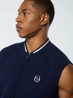 Enzo Knit Vest- Maritime Blue