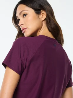 Eva Cropped Top- Potent Purple