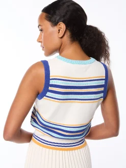 Fausta Knit Tank-Gardenia