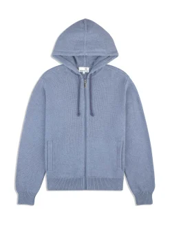 Fausto Knit Hoodie- Faded Denim