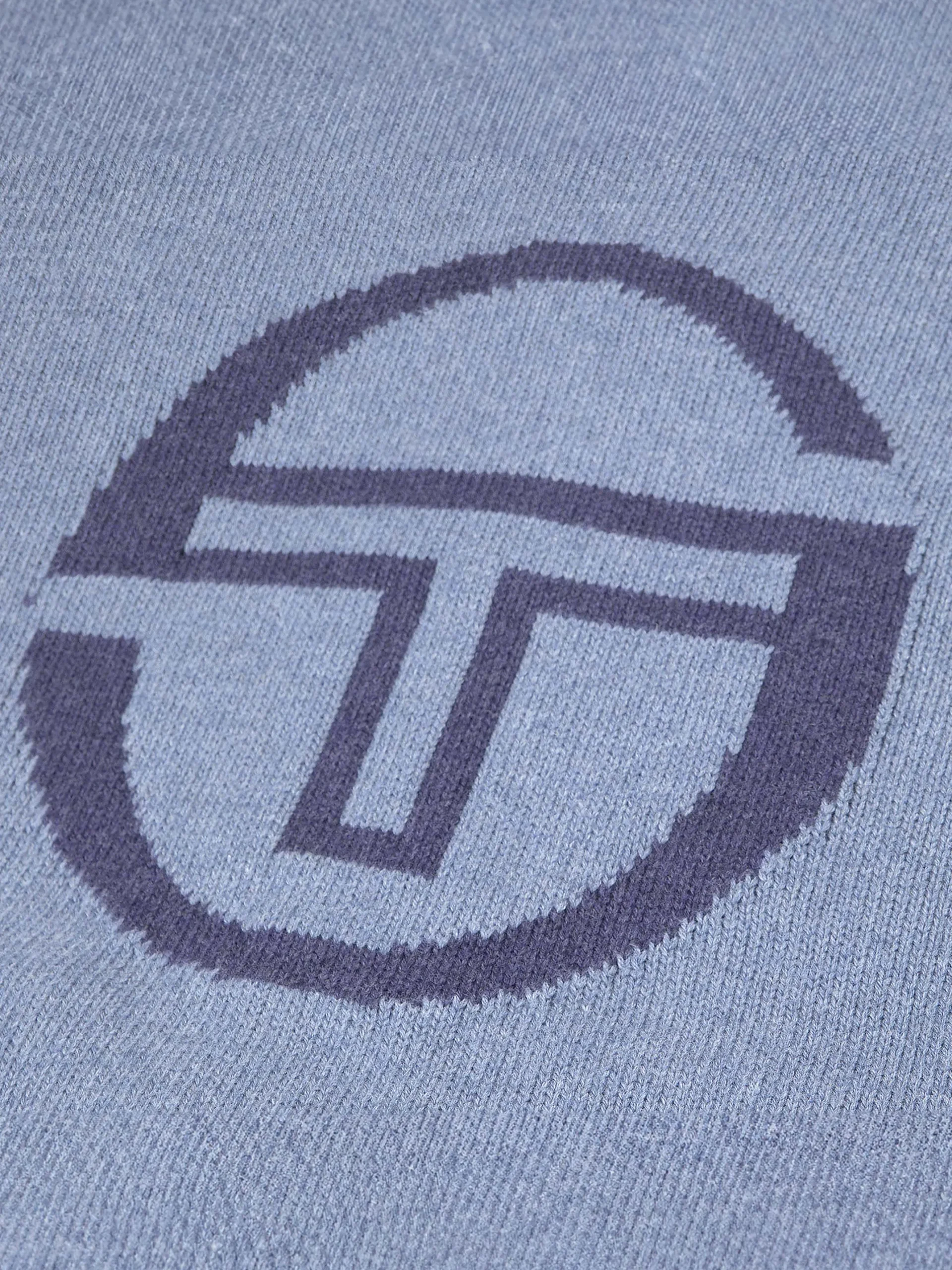 Fausto Knit Hoodie- Faded Denim