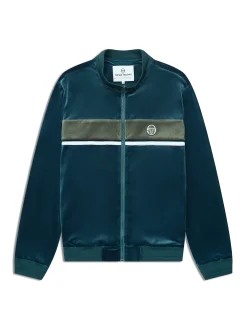 Forato Velour Track Jacket-Mediterranea