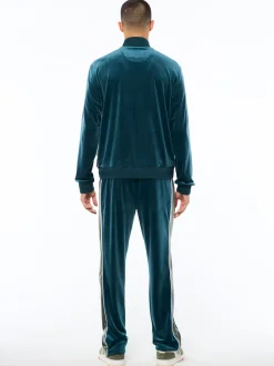 Forato Velour Track Jacket-Mediterranea