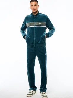 Forato Velour Track Jacket-Mediterranea