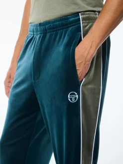 Forato Velour Track Pant-Mediterranea