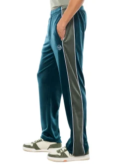 Forato Velour Track Pant-Mediterranea