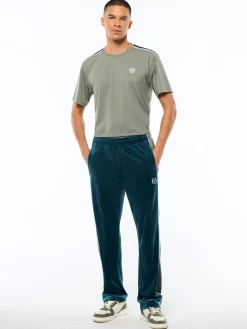 Forato Velour Track Pant-Mediterranea