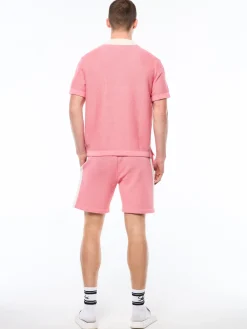 Fratelli Crochet Cabana Polo-Geranium Pink