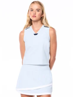 Garbo Tank Top-Baby Blue