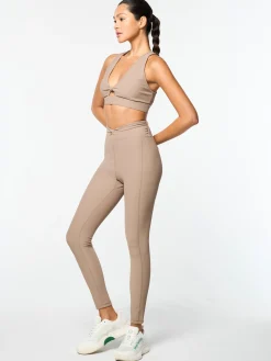 Giulia Sports Bra- Taupe Grey