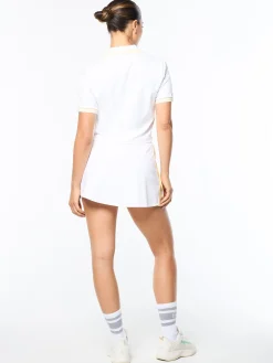 Idalia Cropped Polo- Brilliant White
