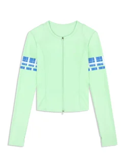 Lara Contour Jacket- Green Ash