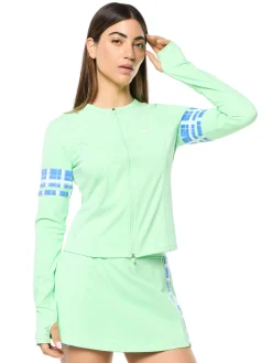 Lara Contour Jacket- Green Ash