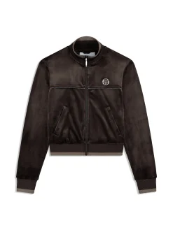Leta Velour Jacket- Mulch