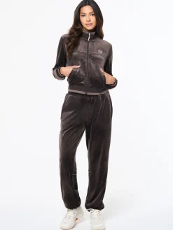 Leta Velour Jacket- Mulch