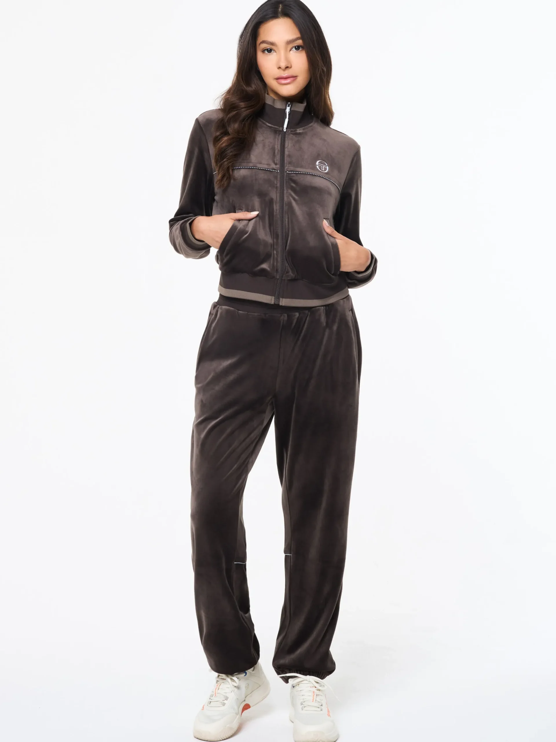 Leta Velour Jacket- Mulch