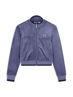 Leta Velour Jacket-Heron