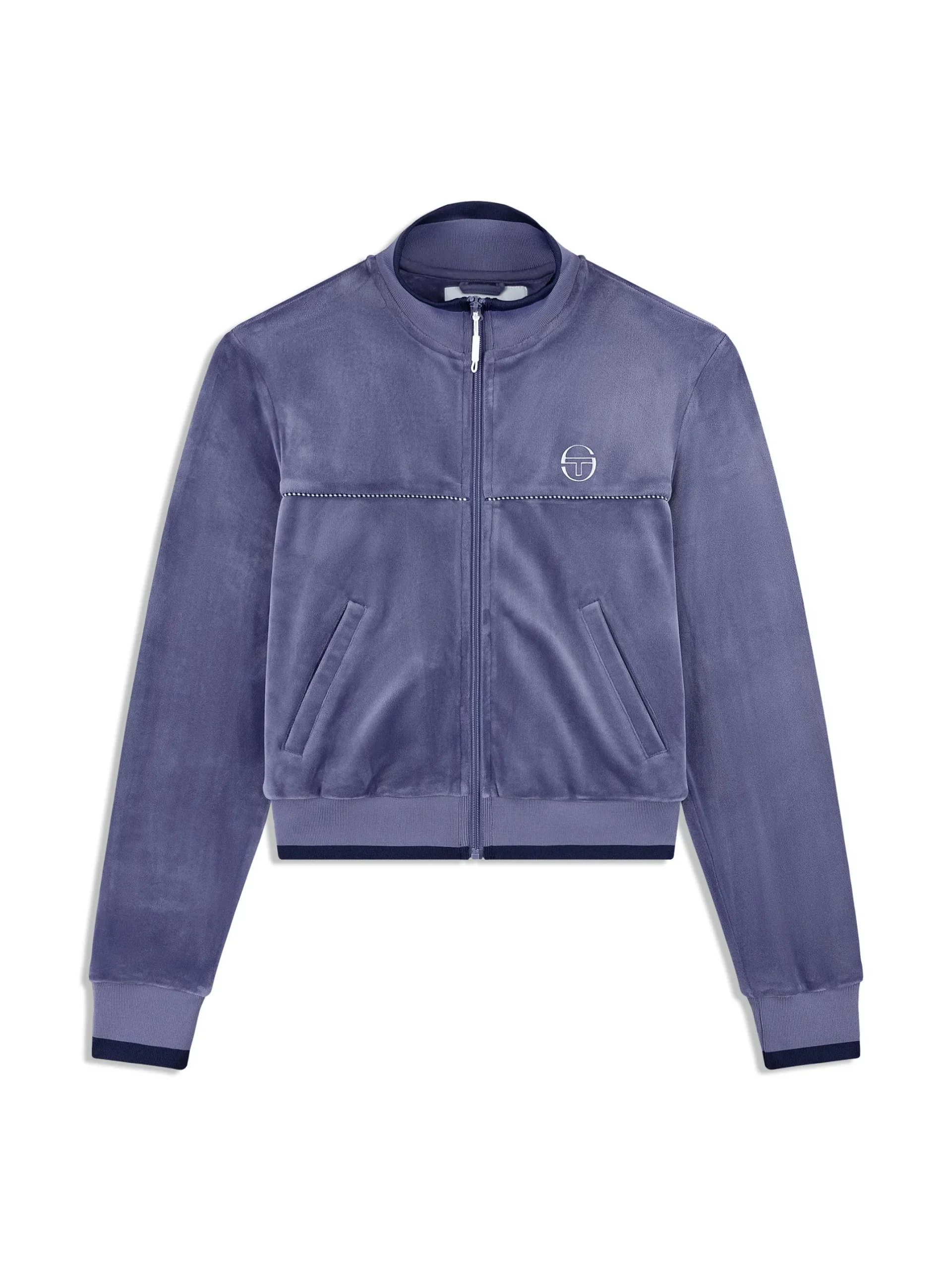 Leta Velour Jacket-Heron