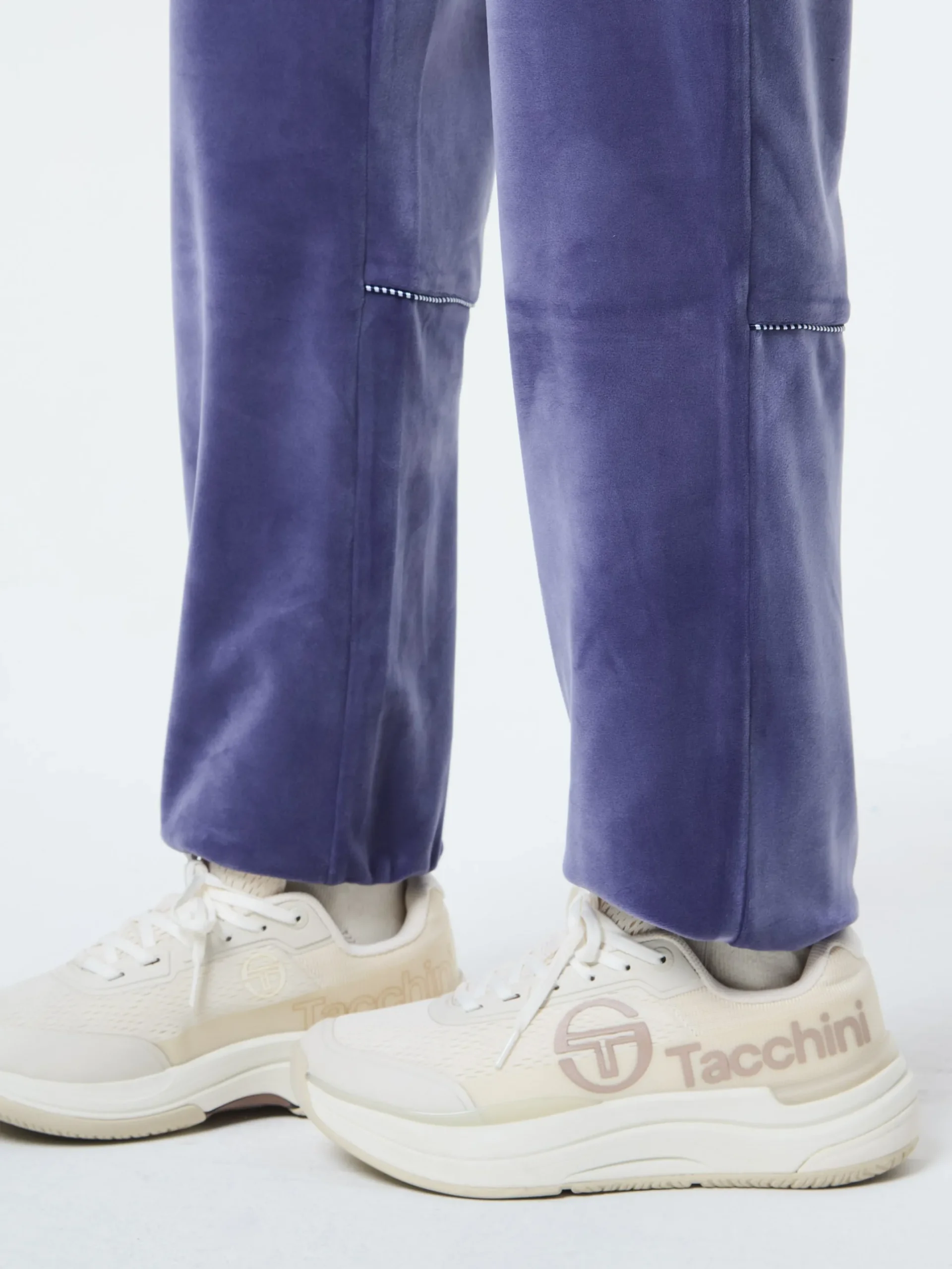 Leta Velour Pant- Heron