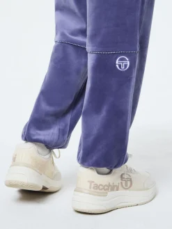 Leta Velour Pant- Heron