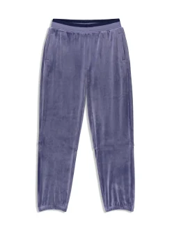 Leta Velour Pant- Heron