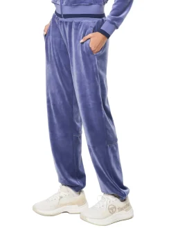 Leta Velour Pant- Heron